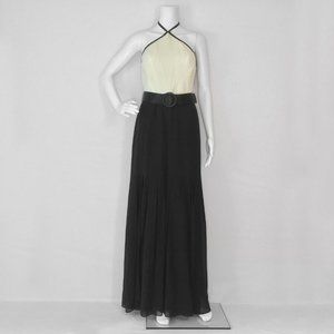 Kay Unger Halter Maxi Dress